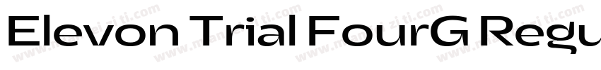 Elevon Trial FourG Regular字体转换